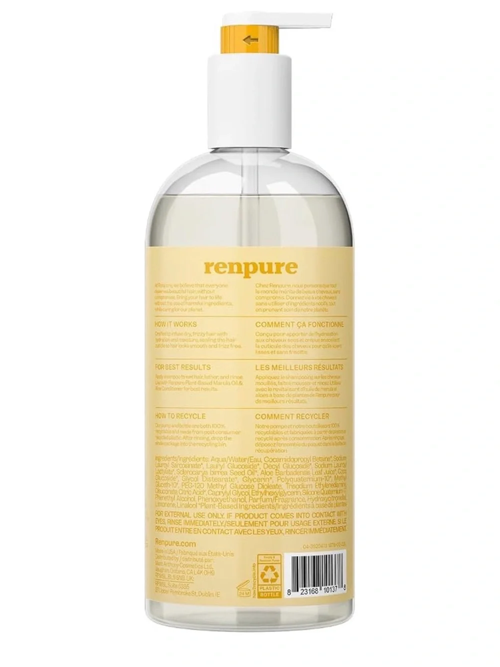 Renpure Ultra Smoothing Shampoo Marula Oil & Aloe Sulfate-Free 24 fl oz
